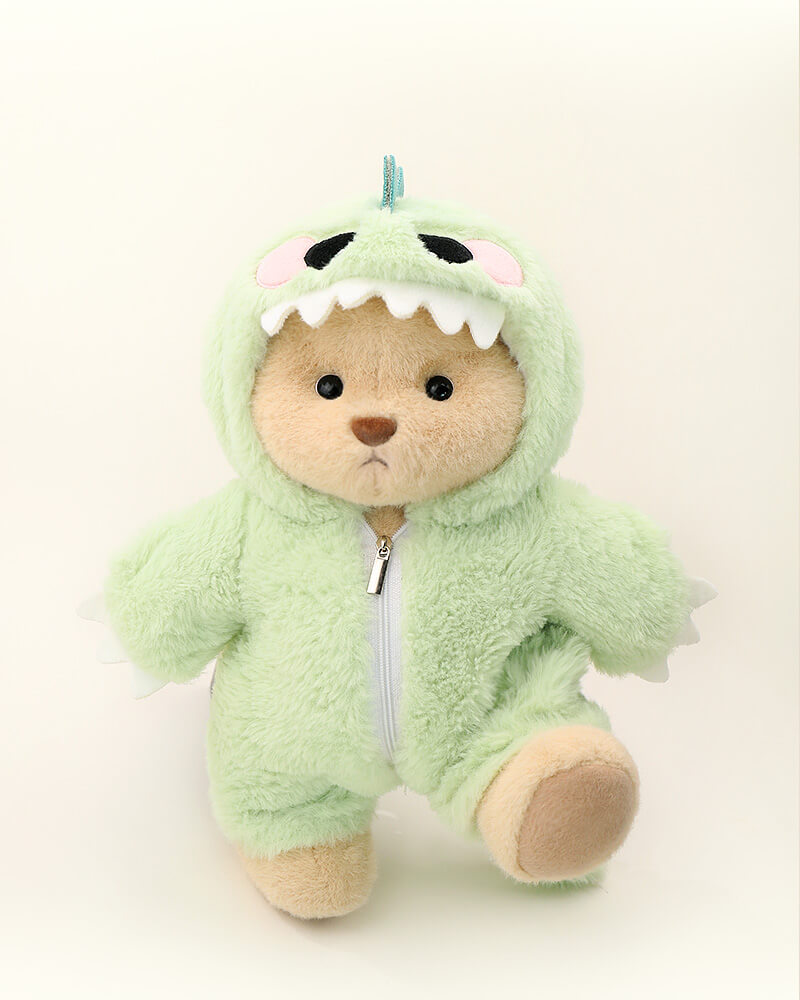 Getahug Furry Dino Bear | Ourson en peluche articulé fait main